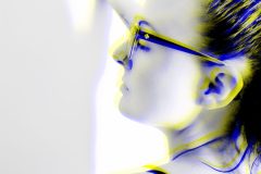 Tabitha Glitched bw